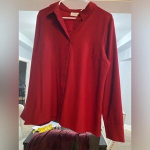 Beautiful long sleeved button down shirt